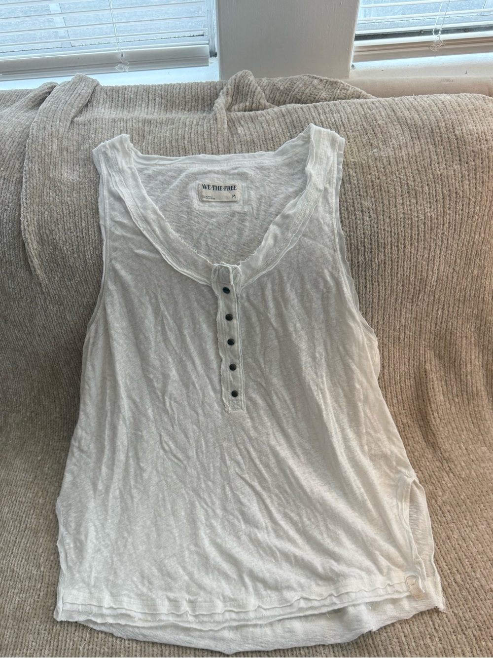 We The Free White Love Language Tank Top
